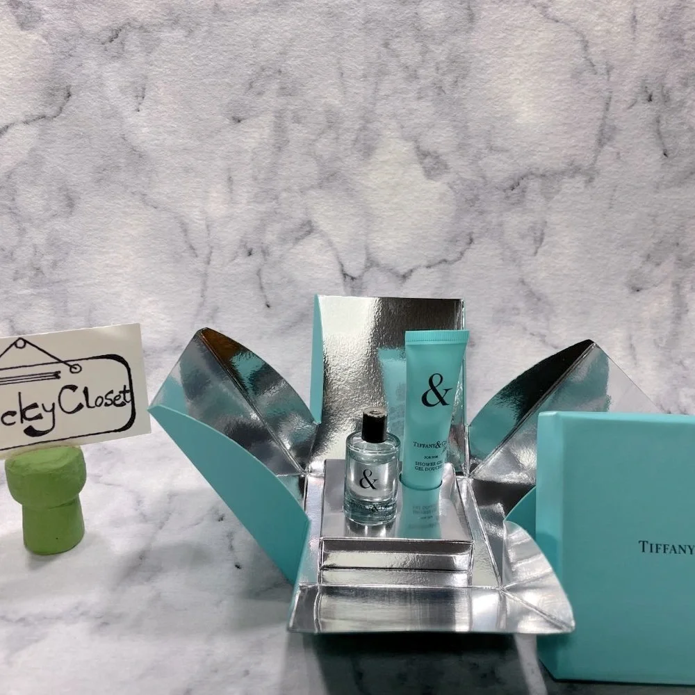Tiffany & Co Love for Him EDT Set,Mini Spray 5ml & Shower Gel 14ml-2pc-BOXED-NEW